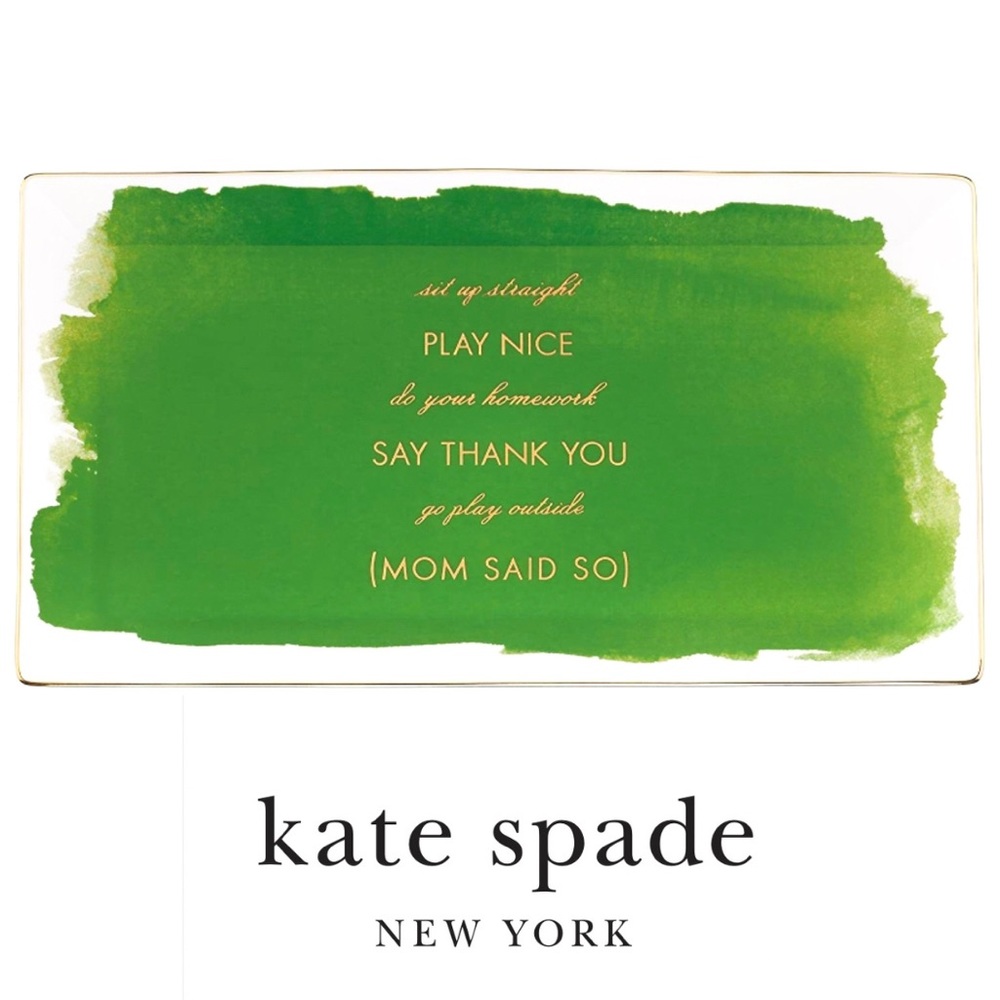 Kate Spade | New York ♠️ Posy Court Lenox Tray